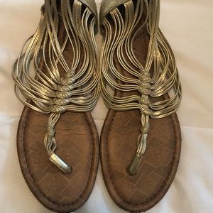 Lucky Brand Gladiator Sandals - Gold
